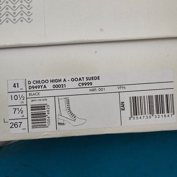 Geox Respira Ankle Boots ,Size 10,5, Goat Suede - Picture 6 of 8